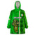 Ireland Wearable Blanket Hoodie Cross With Shamrock Simple Style TS06 - Wonder Print Shop