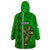 Ireland Wearable Blanket Hoodie Cross With Shamrock Simple Style TS06 - Wonder Print Shop