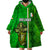 Ireland Wearable Blanket Hoodie Cross With Shamrock Simple Style TS06 - Wonder Print Shop