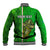 Personalised Ireland Baseball Jacket Cross With Shamrock Simple Style TS06 - Wonder Print Shop