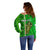 Personalised Ireland Off Shoulder Sweater Cross With Shamrock Simple Style TS06 - Wonder Print Shop