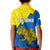 Ukraine Kid Polo Shirt Sunflower With Ukraine Folk Patterns TS06 - Wonder Print Shop