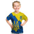 Ukraine Kid T Shirt Sunflower With Ukraine Folk Patterns TS06 - Wonder Print Shop