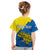 Personalised Ukraine Kid T Shirt Sunflower With Ukraine Folk Patterns TS06 - Wonder Print Shop