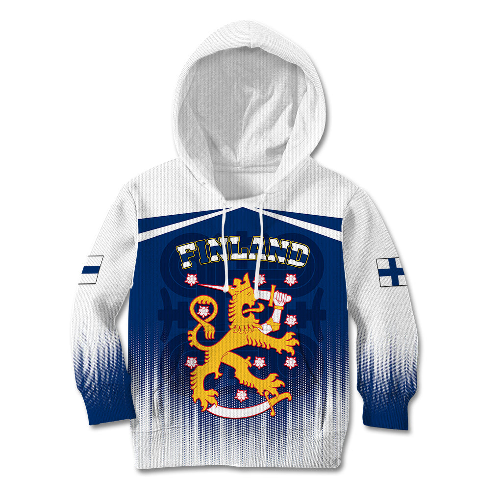 Finland Kid Hoodie Coat Of Arms Mix Hannunvaakuna TS06 - Wonder Print Shop