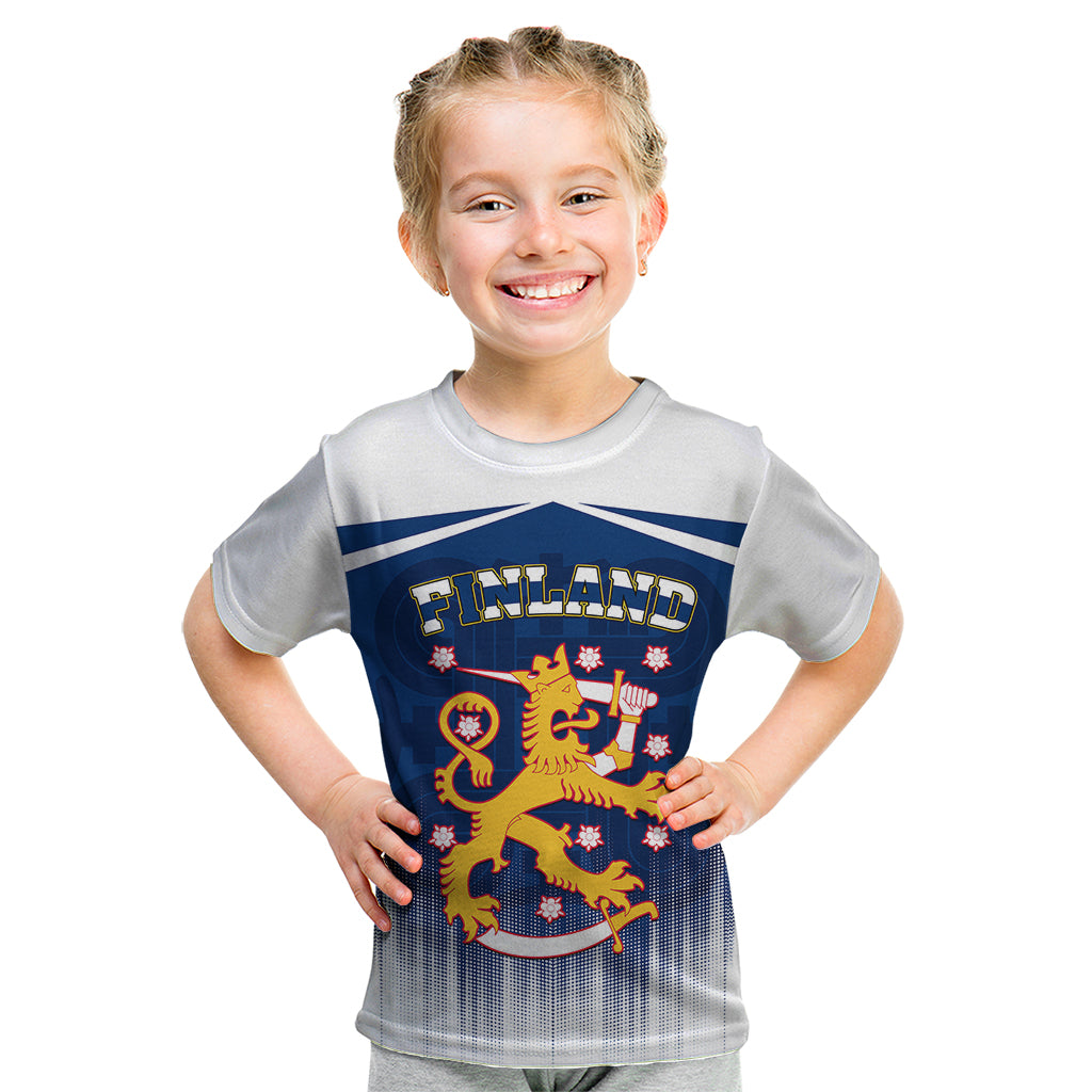 Finland Kid T Shirt Coat Of Arms Mix Hannunvaakuna TS06 - Wonder Print Shop