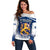 Custom Finland Off Shoulder Sweater Coat Of Arms Mix Hannunvaakuna TS06 - Wonder Print Shop