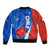 Chile Bomber Jacket Copihue With Flag TS06 - Wonder Print Shop