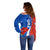 Chile Off Shoulder Sweater Copihue With Flag TS06 - Wonder Print Shop