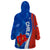 Chile Wearable Blanket Hoodie Copihue With Flag TS06 - Wonder Print Shop