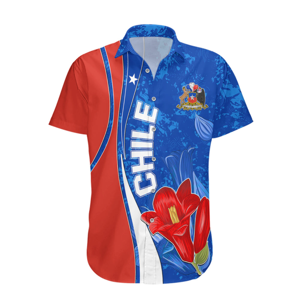 Custom Chile Hawaiian Shirt Copihue With Flag TS06 - Wonder Print Shop