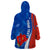 Custom Chile Wearable Blanket Hoodie Copihue With Flag TS06 - Wonder Print Shop