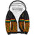 Ghana Sherpa Hoodie Kente Pattern With Coat Of Arms TS06 - Wonder Print Shop