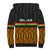 Ghana Sherpa Hoodie Kente Pattern With Coat Of Arms TS06 - Wonder Print Shop