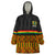 Ghana Wearable Blanket Hoodie Kente Pattern With Coat Of Arms TS06 - Wonder Print Shop