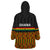 Ghana Wearable Blanket Hoodie Kente Pattern With Coat Of Arms TS06 - Wonder Print Shop