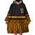 Ghana Wearable Blanket Hoodie Kente Pattern With Coat Of Arms TS06 - Wonder Print Shop