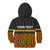 Custom Ghana Kid Hoodie Kente Pattern With Coat Of Arms TS06 - Wonder Print Shop