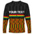 Custom Ghana Long Sleeve Shirt Kente Pattern With Coat Of Arms TS06 - Wonder Print Shop