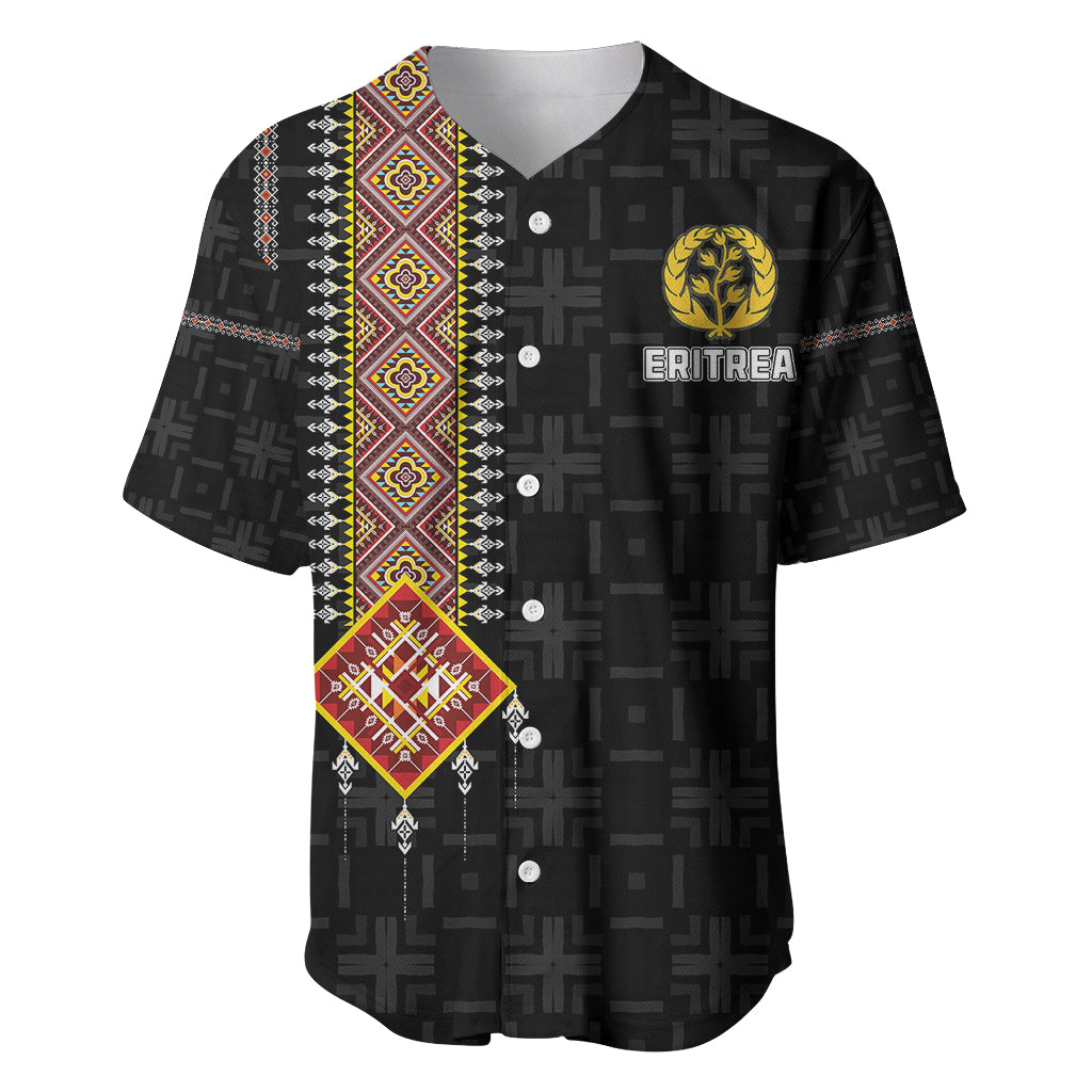 Eritrea Baseball Jersey Habesha With African Pattern TS06 - Wonder Print Shop