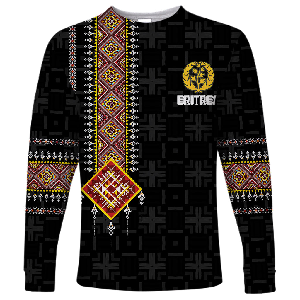 Eritrea Long Sleeve Shirt Habesha With African Pattern TS06 - Wonder Print Shop