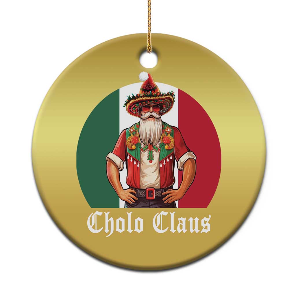 Mexico Xmas Christmas Ornament Cholo Claus Mexican Santa Sombrero Feliz Navidad - Wonder Print Shop