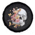 Mental Health Spare Tire Cover Good Energy Is Contagious Skull Flowers