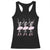 Funny Halloween Skeleton Ballet Dancing Ballerina Racerback Tank Top