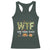 Thanksgiving Racerback Tank Top W T F Wine Turkey Family Funny Dinner Fall