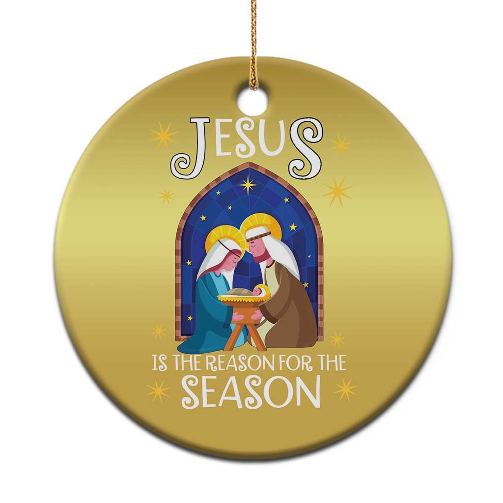 Christmas Nativity Christmas Ornament Jesus Is The Reason For The Season - Wonder Print Shop