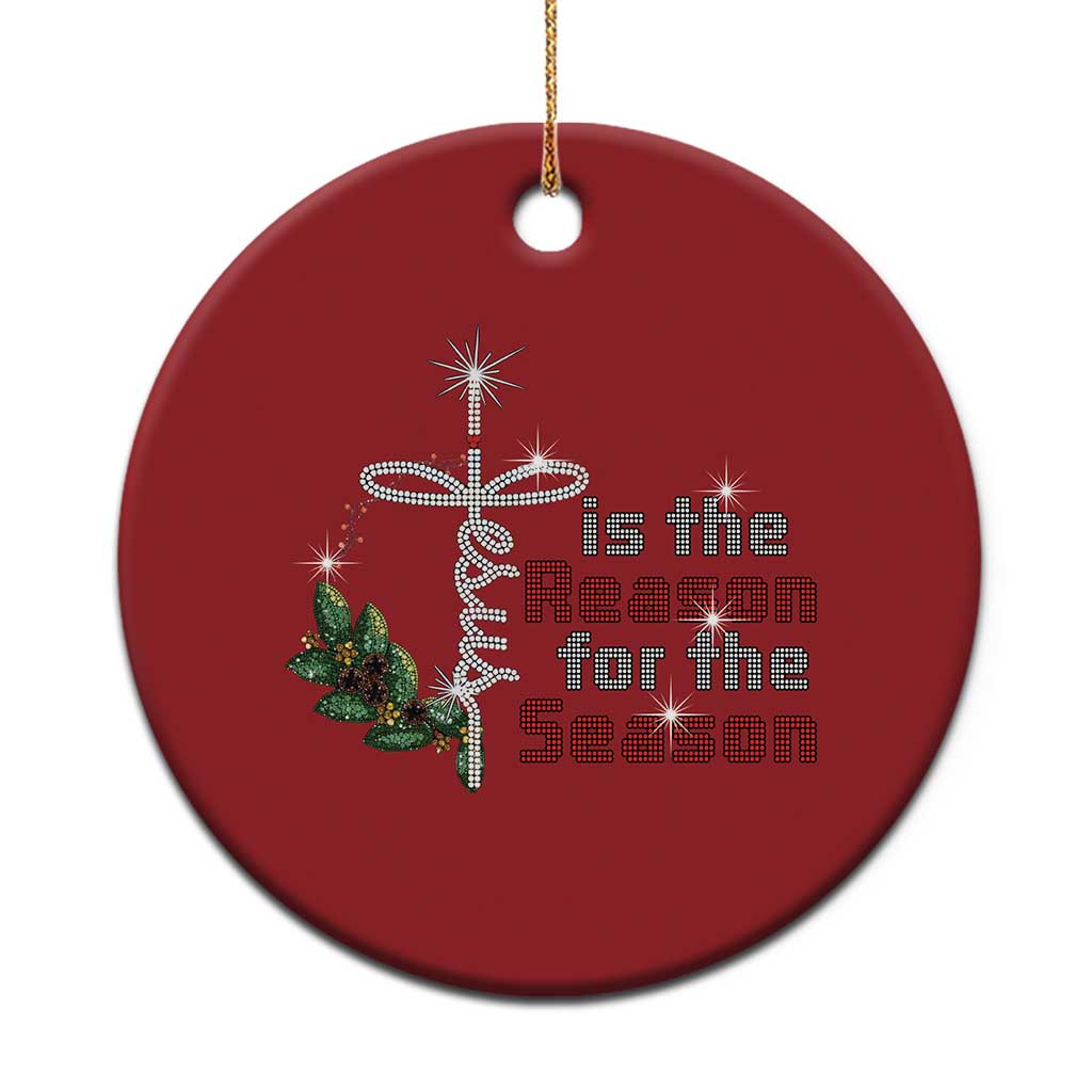 Jesus Is The Reason For The Season Christmas Ornament - Wonder Print Shop