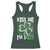 Funny St. Patrick's Day Racerback Tank Top Kiss Me I'm iRizz Shamrock