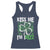 Funny St. Patrick's Day Racerback Tank Top Kiss Me I'm iRizz Shamrock