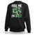 Funny St. Patrick's Day Sweatshirt Kiss Me I'm iRizz Shamrock