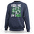 Funny St. Patrick's Day Sweatshirt Kiss Me I'm iRizz Shamrock