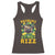 Funny St. Patrick's Day Racerback Tank Top Skibidi St. Patrizz Cute Dog Leprechaun