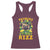 Funny St. Patrick's Day Racerback Tank Top Skibidi St. Patrizz Cute Dog Leprechaun