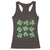 Funny St. Patrick's Day Racerback Tank Top Shamrock Lit Rizz Sigma Skibidi Rizzler No Cap Alpha