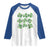 Funny St. Patrick's Day Raglan Shirt Shamrock Lit Rizz Sigma Skibidi Rizzler No Cap Alpha