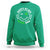 Funny St. Patrick's Day Sweatshirt Happy St Pat Rizz Day Shamrock Lucky Face