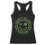 Funny St. Patrick's Day Racerback Tank Top Happy St Pat Rizz Day Lucky Shamrock Face