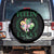 St. Patrick's Day Spare Tire Cover Feelin' Lucky Vibes Shamrock Coquette Bow