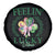 St. Patrick's Day Spare Tire Cover Feelin' Lucky Vibes Shamrock Coquette Bow