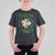 St. Patrick's Day T Shirt For Kid Feelin' Lucky Vibes Shamrock Coquette Bow