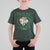 St. Patrick's Day T Shirt For Kid Feelin' Lucky Vibes Shamrock Coquette Bow