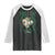 St. Patrick's Day Raglan Shirt Feelin' Lucky Vibes Shamrock Coquette Bow