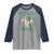 St. Patrick's Day Raglan Shirt Feelin' Lucky Vibes Shamrock Coquette Bow