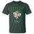 St. Patrick's Day T Shirt Feelin' Lucky Vibes Shamrock Coquette Bow