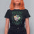 St. Patrick's Day T Shirt For Women Feelin' Lucky Vibes Shamrock Coquette Bow