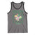 St. Patrick's Day Tank Top Feelin' Lucky Vibes Shamrock Coquette Bow